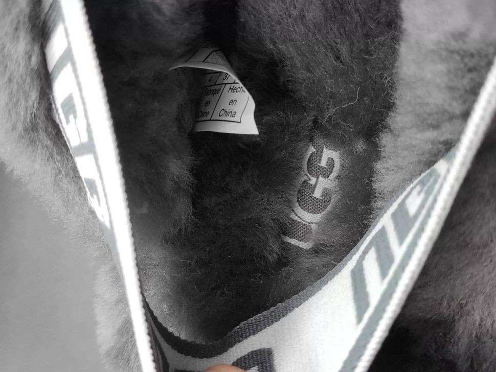 Жіночі UGG Сандалі Платформа Сірі Замша Funkette Slippers Platform Grey — фото 9