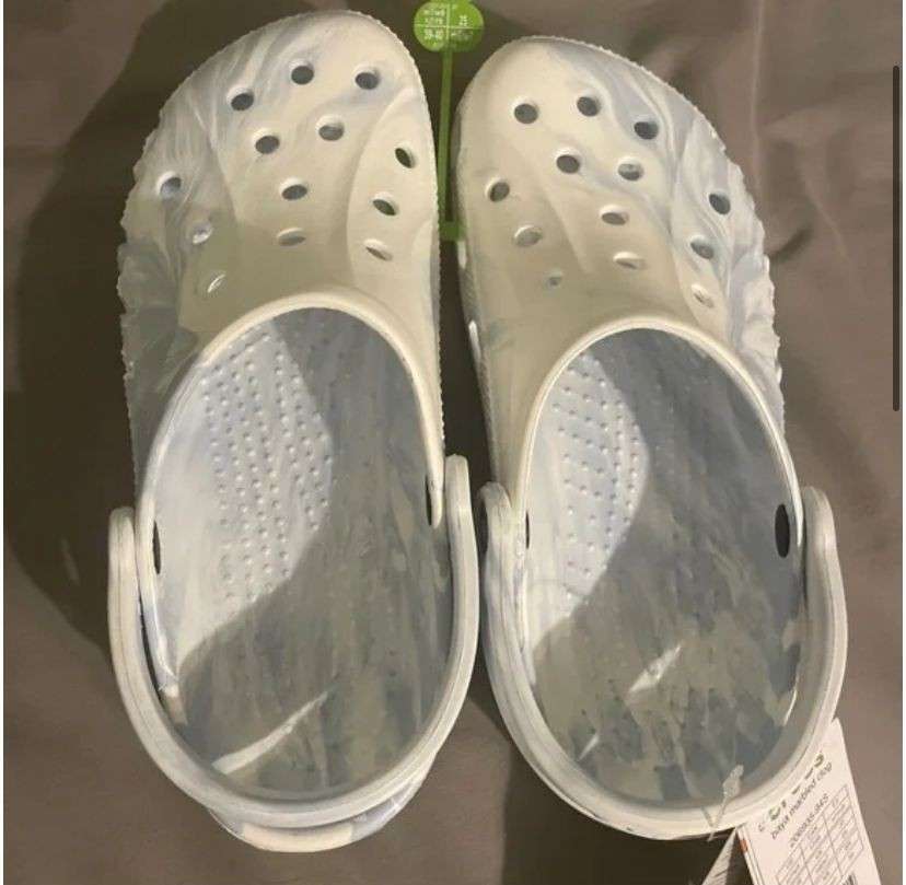 Жіночі Crocs Baya Marbled Clog white/Blue — фото 7