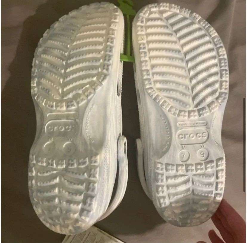 Жіночі Crocs Baya Marbled Clog white/Blue — фото 8