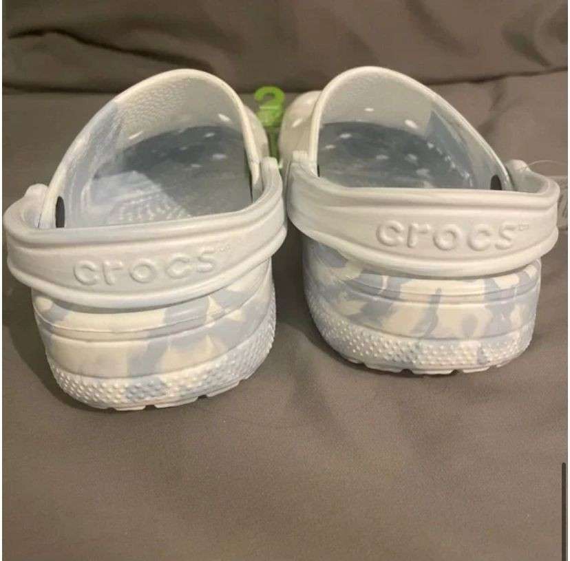 Жіночі Crocs Baya Marbled Clog white/Blue — фото 10