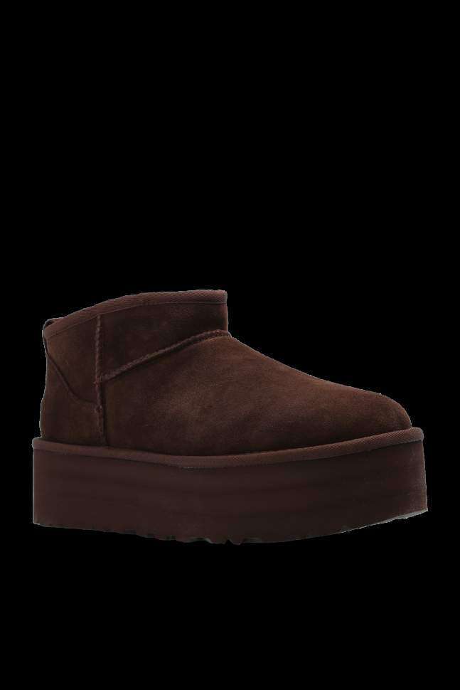 Жіночі UGG Ультра Міні Платформа Шоколадні Замшеві Ultra Mini Platform Chocolate Suede — фото 4