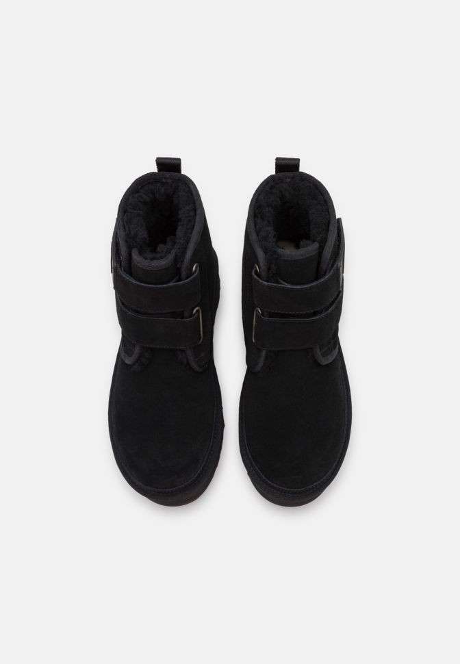 Жіночі UGG Платформа Ньюмел Чоботи Чорні Замша з Пасками Neumal Platform Velcro Black — фото 6