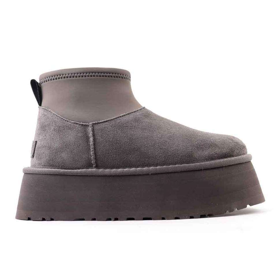 Жіночі UGG Платформа Міні Діппер Сірі Classic Mini Dipper Platform Thundercloud Grey
