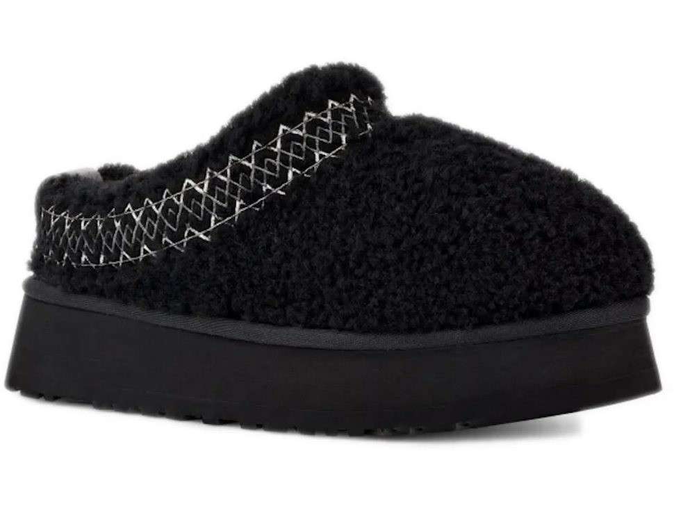 Жіночі UGG Тазз Сліппер Ультра Міні Платформа Чорні Tazz Slipper Heritage Braid Black — фото 4
