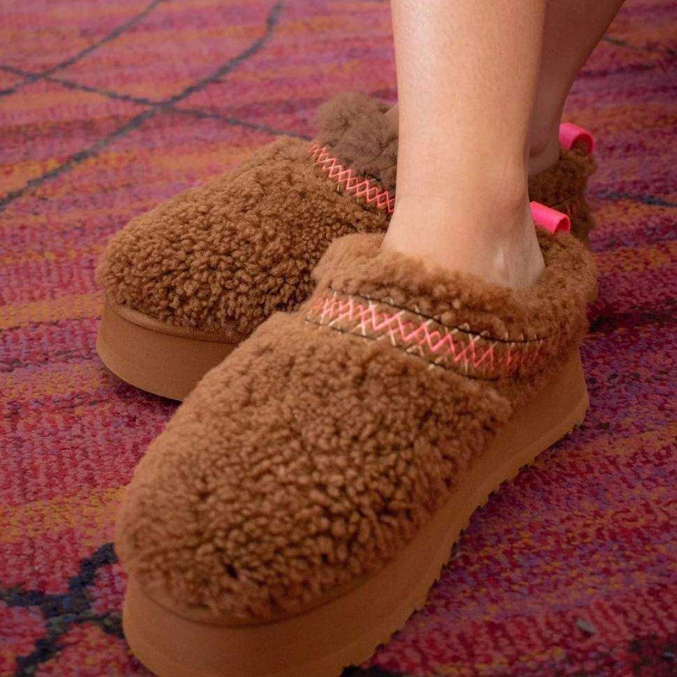 Жіночі UGG Тазз Сліппер Ультра Міні Платформа Коричневі Tazz Slipper Heritage Braid Hardwood — фото 11