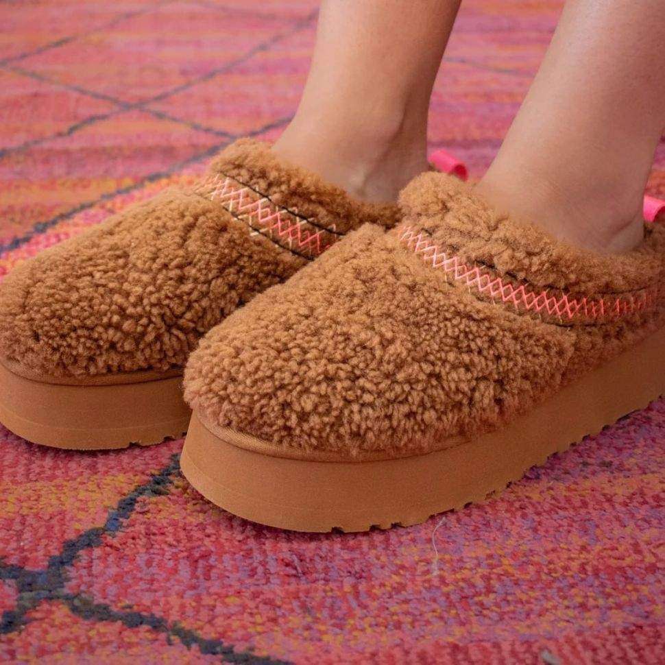 Жіночі UGG Тазз Сліппер Ультра Міні Платформа Коричневі Tazz Slipper Heritage Braid Hardwood — фото 12