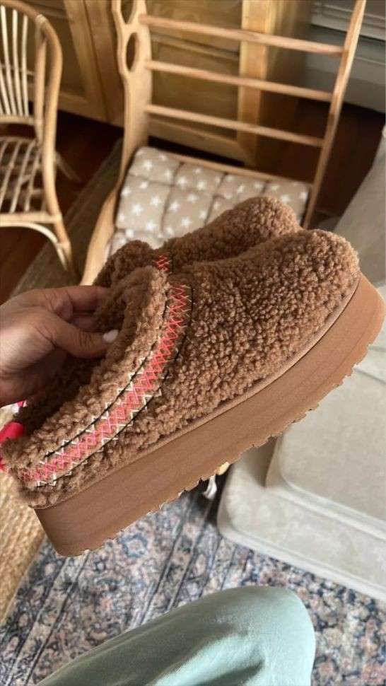 Жіночі UGG Тазз Сліппер Ультра Міні Платформа Коричневі Tazz Slipper Heritage Braid Hardwood — фото 14