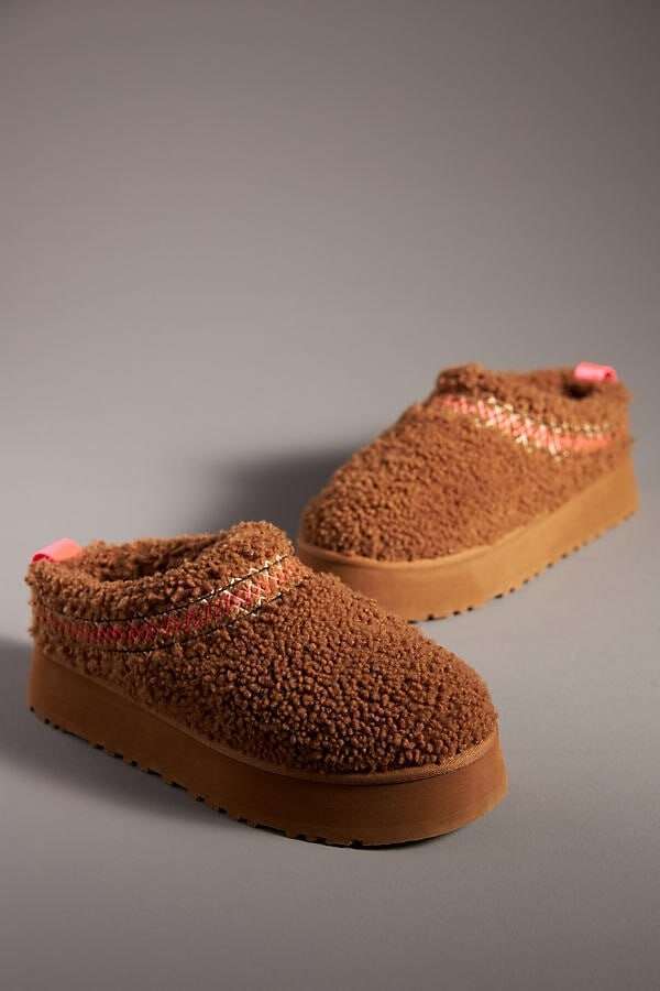 Жіночі UGG Тазз Сліппер Ультра Міні Платформа Коричневі Tazz Slipper Heritage Braid Hardwood — фото 15