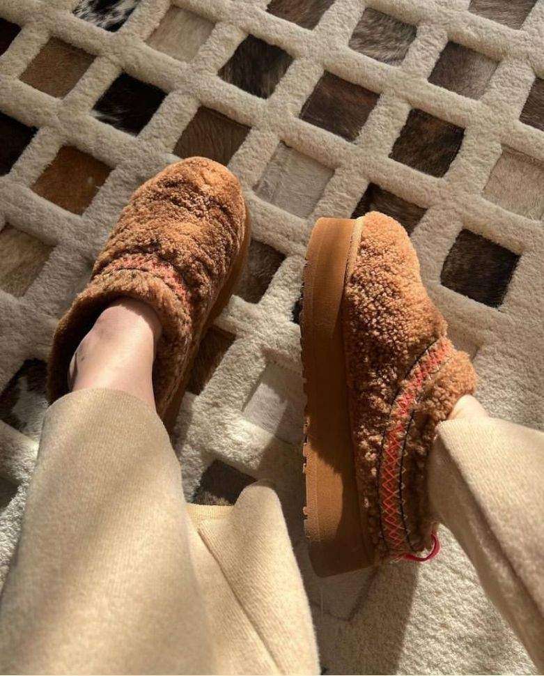 Жіночі UGG Тазз Сліппер Ультра Міні Платформа Коричневі Tazz Slipper Heritage Braid Hardwood — фото 9
