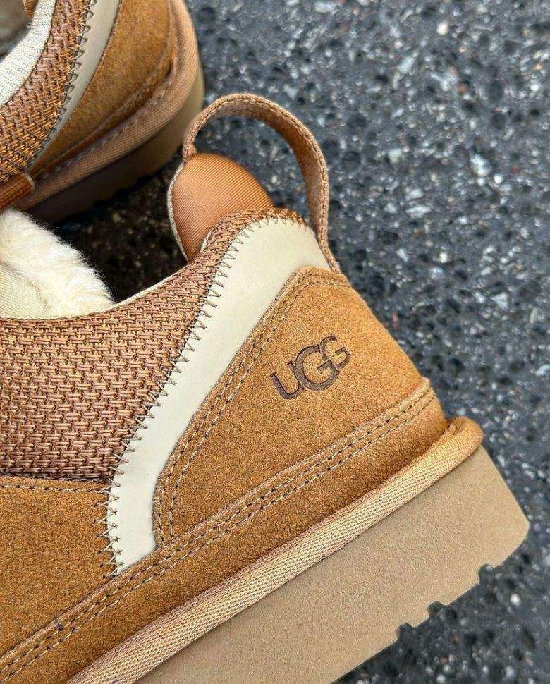Жіночі UGG кросівки Зимові Замшеві Коричневі Lowmel Sneaker Chestnut — фото 11