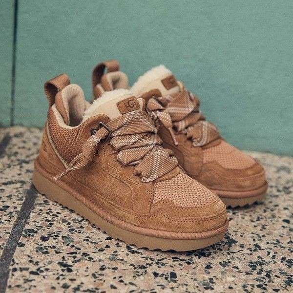 Жіночі UGG кросівки Зимові Замшеві Коричневі Lowmel Sneaker Chestnut — фото 6