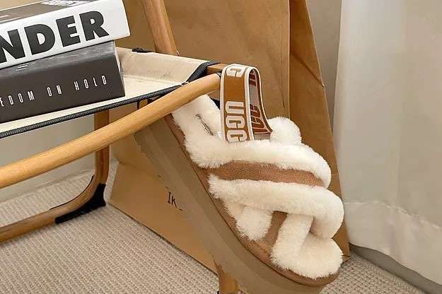 Жіночі UGG Діско Сандалі Платформа Помаранчеві Disco Cross Slides Chestnut — фото 12
