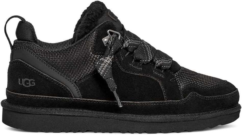 Жіночі UGG кросівки Зимові Замшеві Чорні Lowmel Sneaker Black — фото 1