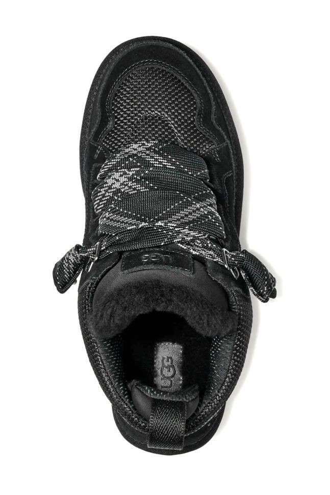 Жіночі UGG кросівки Зимові Замшеві Чорні Lowmel Sneaker Black — фото 2