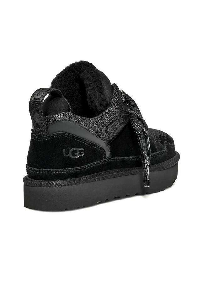 Жіночі UGG кросівки Зимові Замшеві Чорні Lowmel Sneaker Black — фото 5
