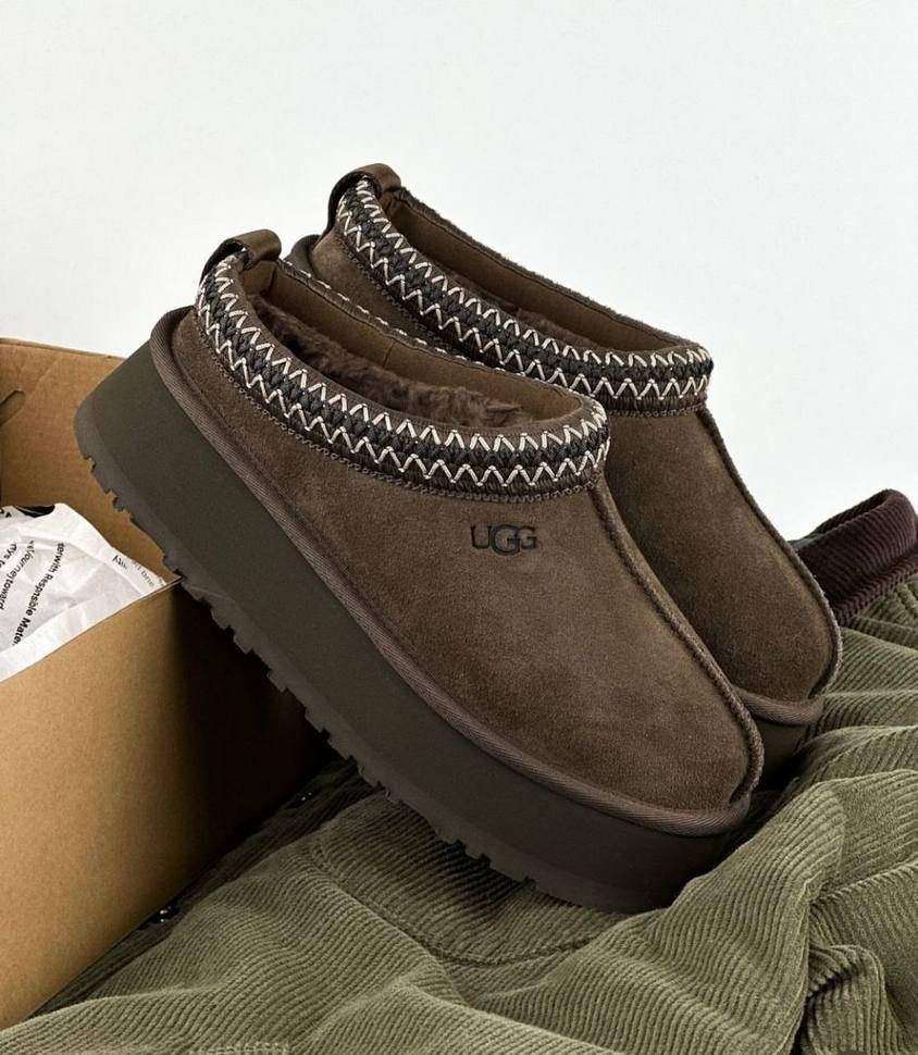 Жіночі UGG Тазз Сліппер Ультра Міні Платформа Світло Шоколадні Slipper Tasman Platform Antilope — фото 2