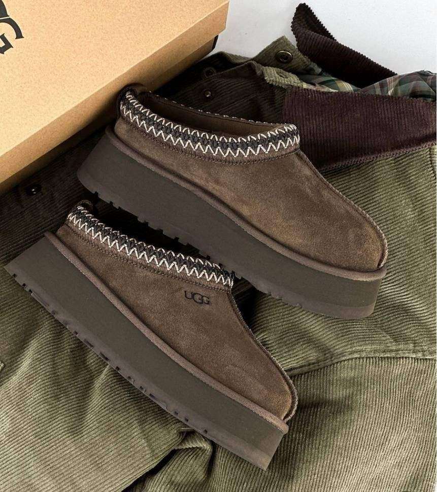Жіночі UGG Тазз Сліппер Ультра Міні Платформа Світло Шоколадні Slipper Tasman Platform Antilope — фото 4