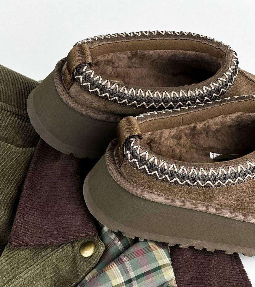 Жіночі UGG Тазз Сліппер Ультра Міні Платформа Світло Шоколадні Slipper Tasman Platform Antilope — фото 5