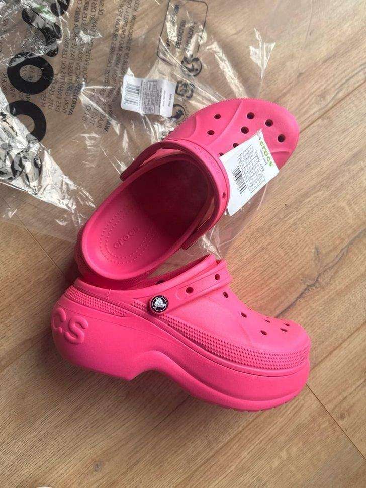 Жіночі Crocs Bella Clog Electric Pink — фото 11