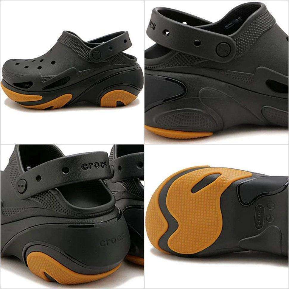 Жіночі Crocs Bubble Crush Clog Black/Gum — фото 5