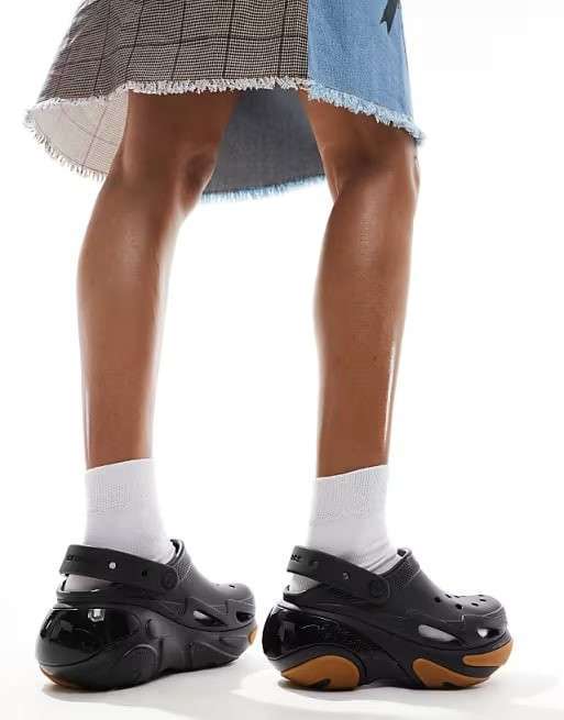 Жіночі Crocs Bubble Crush Clog Black/Gum — фото 6