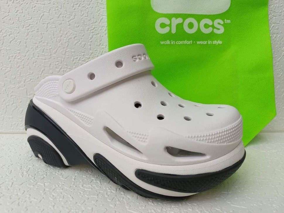 Жіночі Crocs Bubble Crush Clog White — фото 10