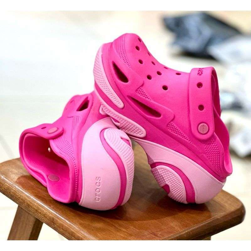 Жіночі Crocs Bubble Crush Clog Pink — фото 2