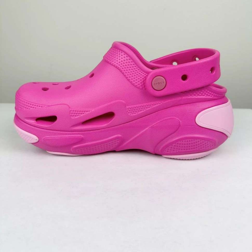 Жіночі Crocs Bubble Crush Clog Pink — фото 13