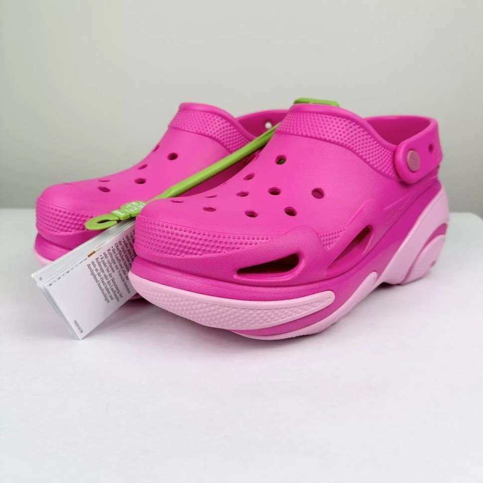 Жіночі Crocs Bubble Crush Clog Pink — фото 4