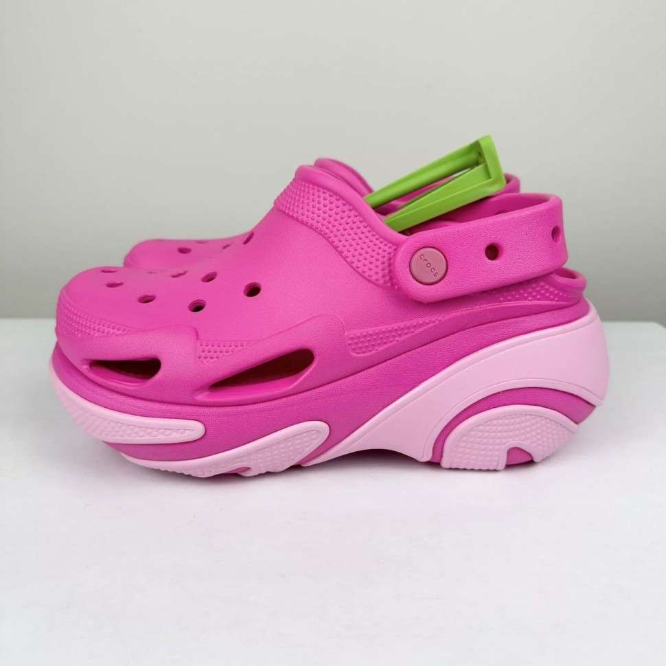 Жіночі Crocs Bubble Crush Clog Pink — фото 5