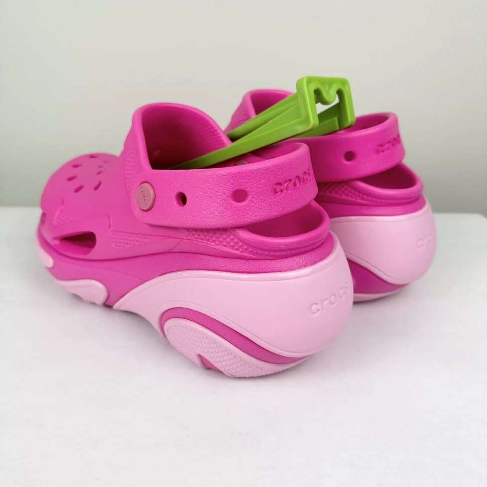 Жіночі Crocs Bubble Crush Clog Pink — фото 6