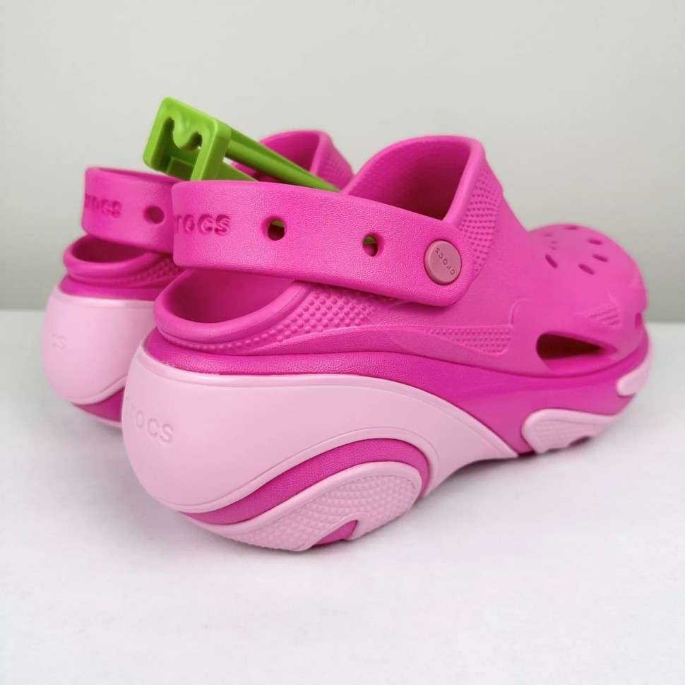 Жіночі Crocs Bubble Crush Clog Pink — фото 8