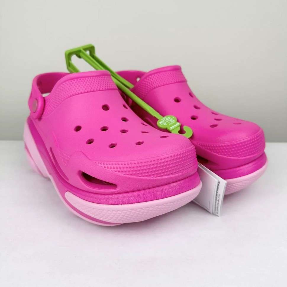 Жіночі Crocs Bubble Crush Clog Pink — фото 10