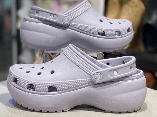 Жіночі Crocs Classic Platform Clog Mauve Mist — фото 3