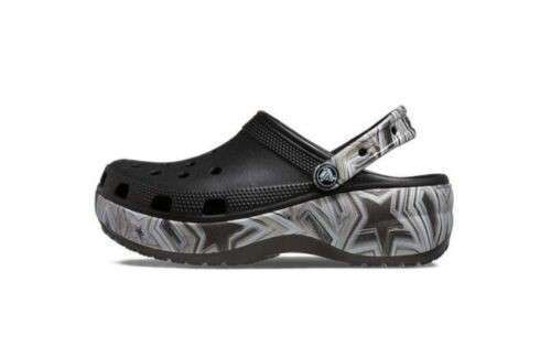 Жіночі Crocs Womens Classic Clog Platform HI-LO Disco Black / Multi — фото 11