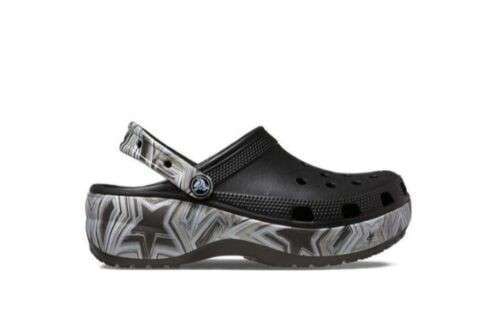 Жіночі Crocs Womens Classic Clog Platform HI-LO Disco Black / Multi — фото 9