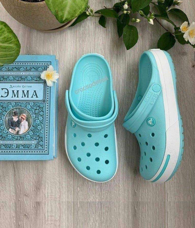 Жіночі Crocs Crocband II Clogs Ice Blue/Pool — фото 2