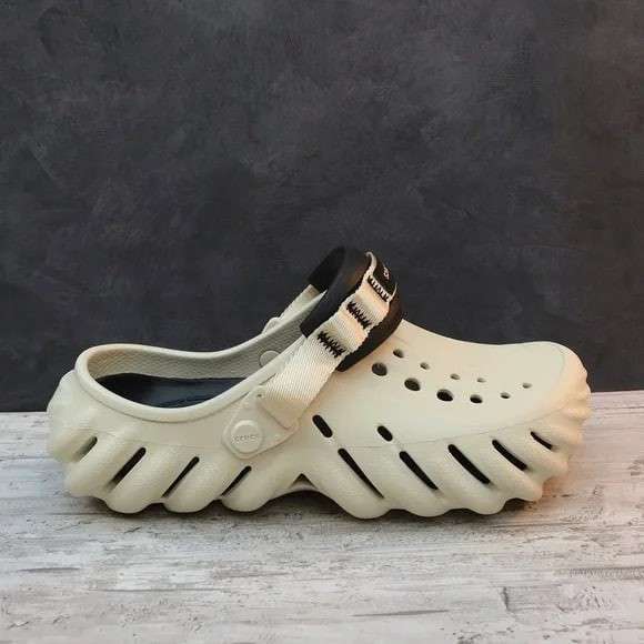 Чоловічі Crocs Echo Clog Atmosphere Stucco Bone/Black — фото 2