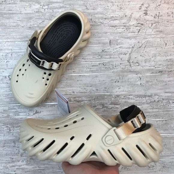 Чоловічі Crocs Echo Clog Atmosphere Stucco Bone/Black — фото 3