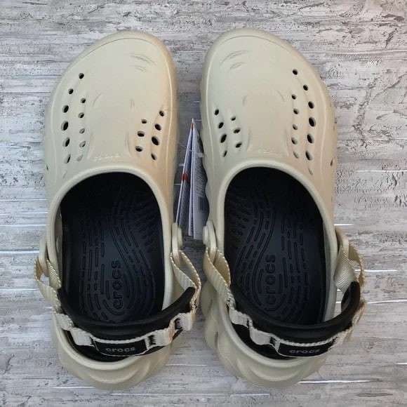 Чоловічі Crocs Echo Clog Atmosphere Stucco Bone/Black — фото 4