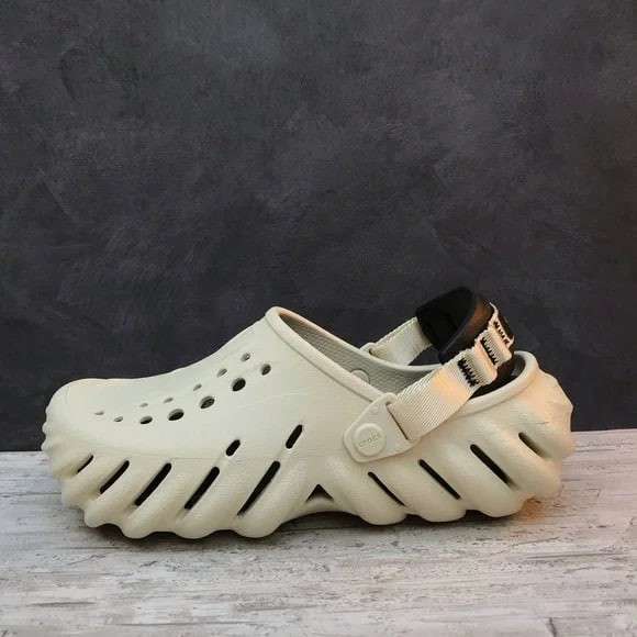 Чоловічі Crocs Echo Clog Atmosphere Stucco Bone/Black — фото 7