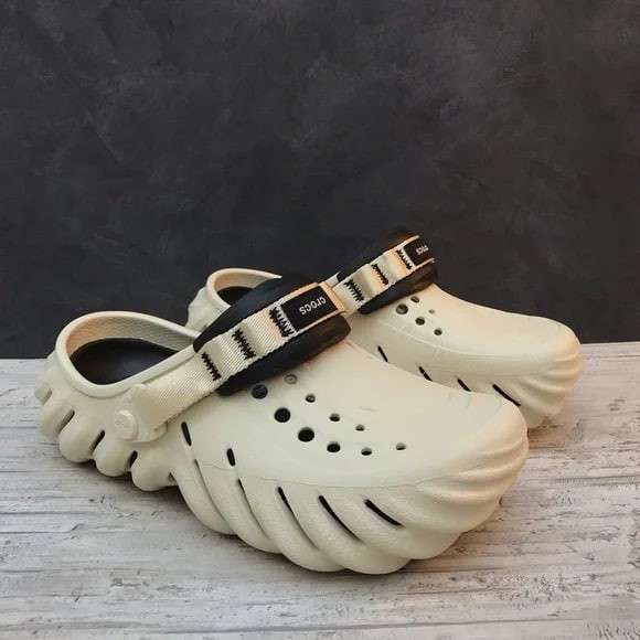 Чоловічі Crocs Echo Clog Atmosphere Stucco Bone/Black — фото 8