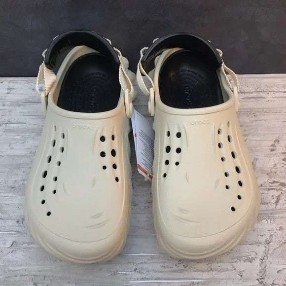 Чоловічі Crocs Echo Clog Atmosphere Stucco Bone/Black — фото 9