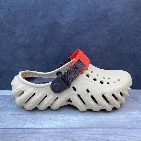 Чоловічі Crocs Єхо Бежеві Клог Echo Clog Sesame — фото 13