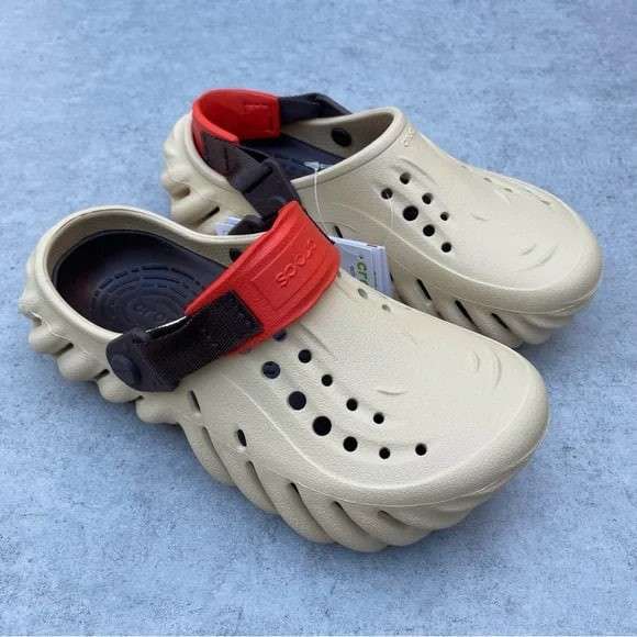 Чоловічі Crocs Єхо Бежеві Клог Echo Clog Sesame — фото 15