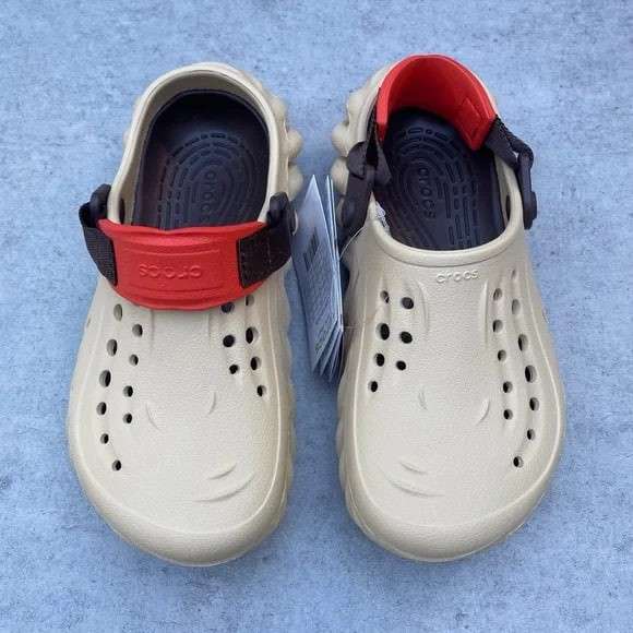 Чоловічі Crocs Єхо Бежеві Клог Echo Clog Sesame — фото 4