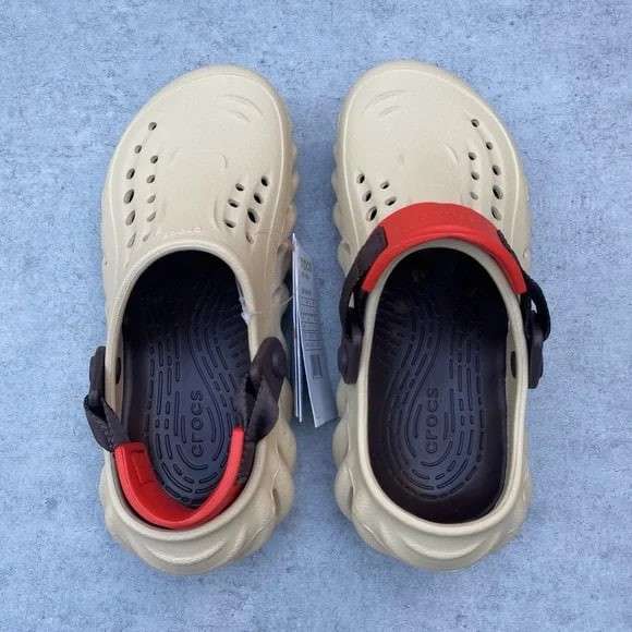 Чоловічі Crocs Єхо Бежеві Клог Echo Clog Sesame — фото 5