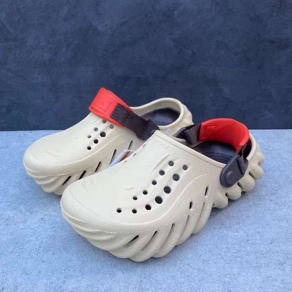 Чоловічі Crocs Єхо Бежеві Клог Echo Clog Sesame — фото 8
