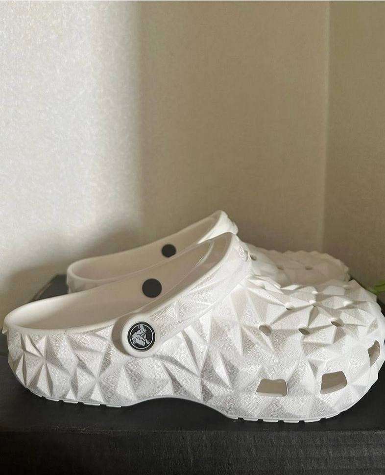 Crocs Класік Клог Геометрія Білі Geometric Clog White — фото 11
