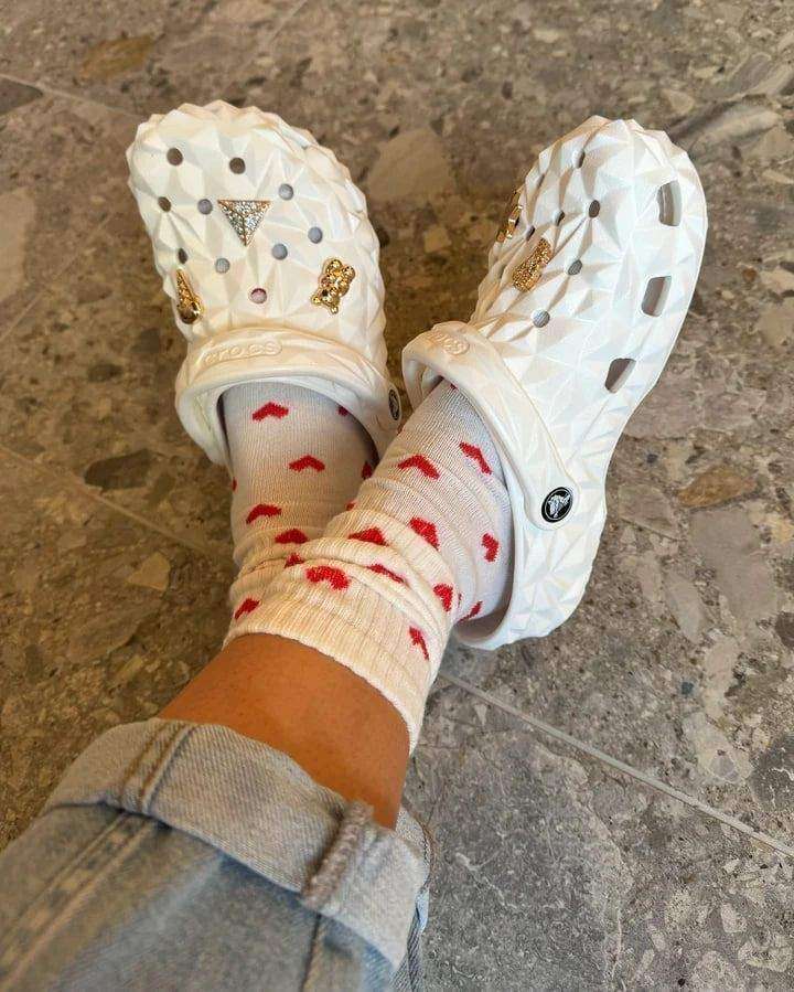 Crocs Класік Клог Геометрія Білі Geometric Clog White — фото 5